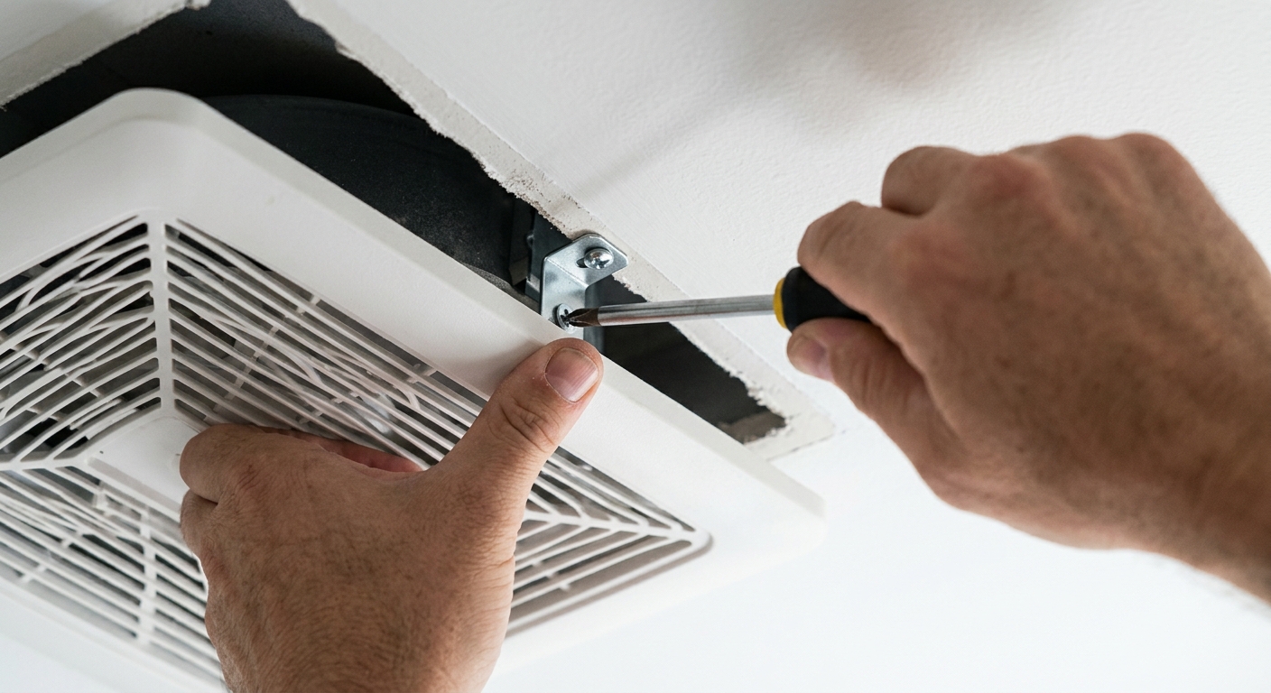 Tightening a loose screw that causes rattling