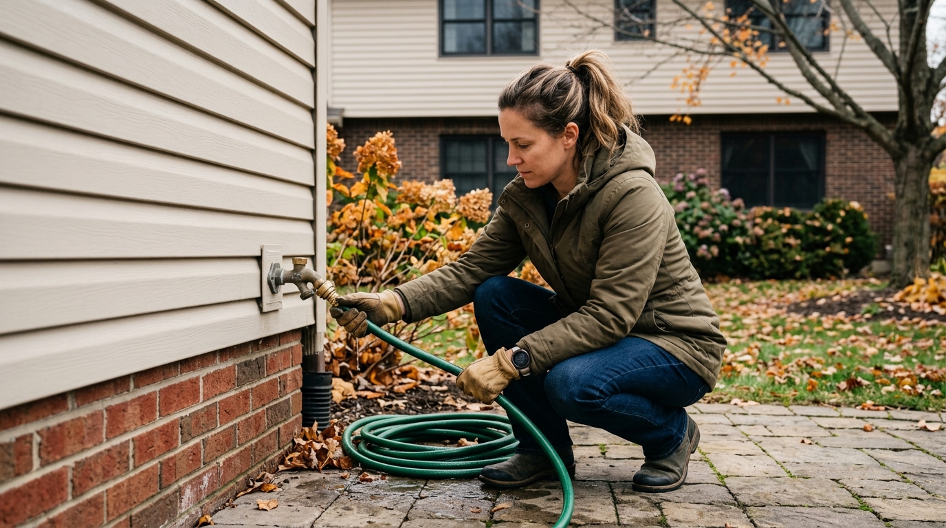 How to Winterize Outdoor Faucets and Garden Hoses