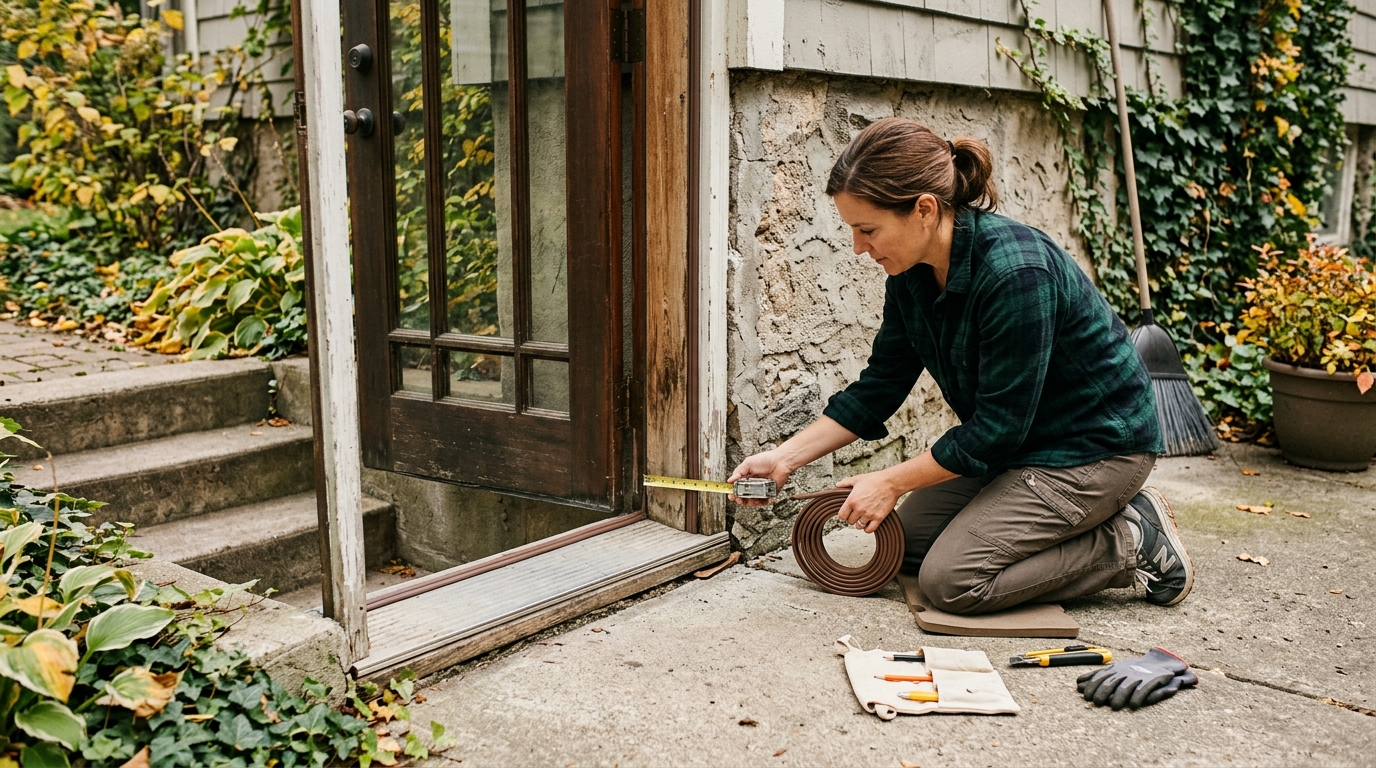 How to Weatherproof a Drafty Basement Door