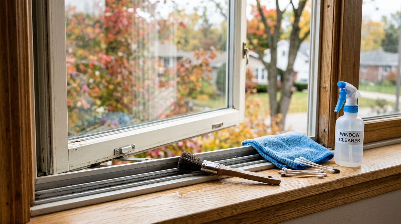How to Clean Window Tracks Before Cold Weather