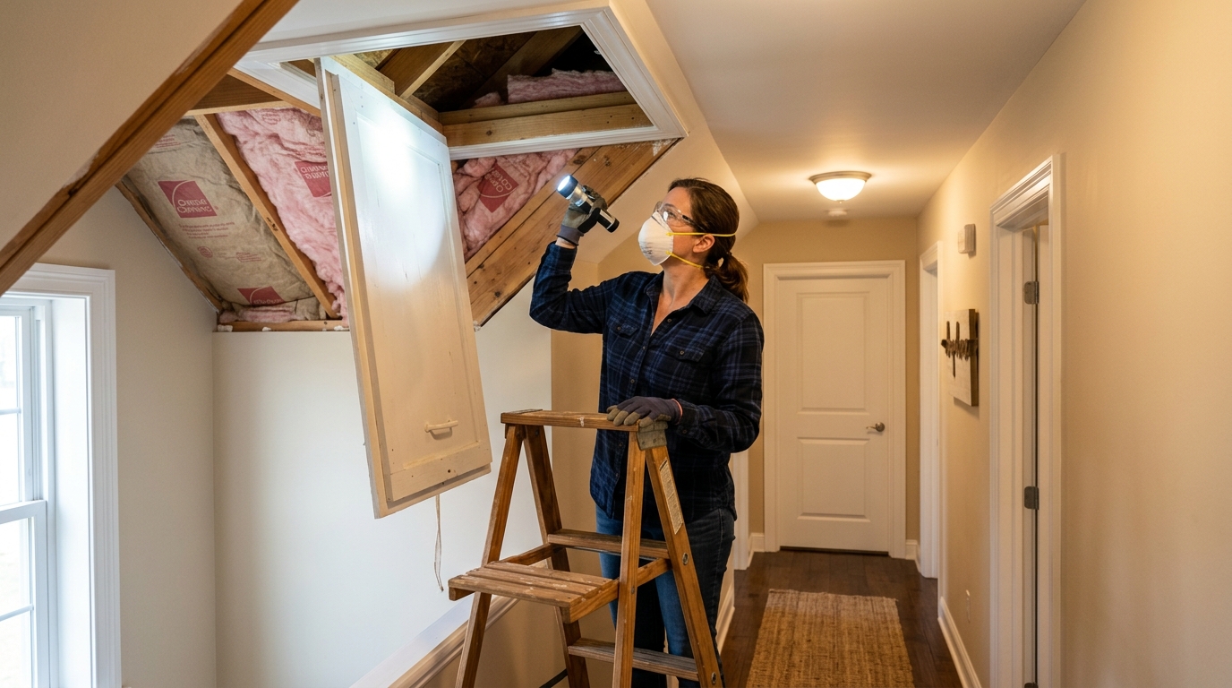 How to check attic insulation before winter