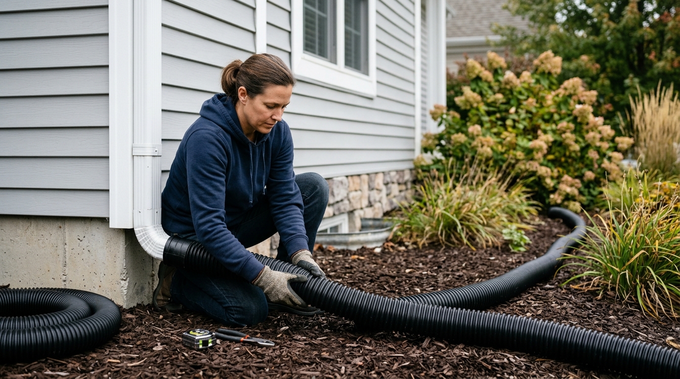 How to Add Downspout Extensions Before Fall Rain