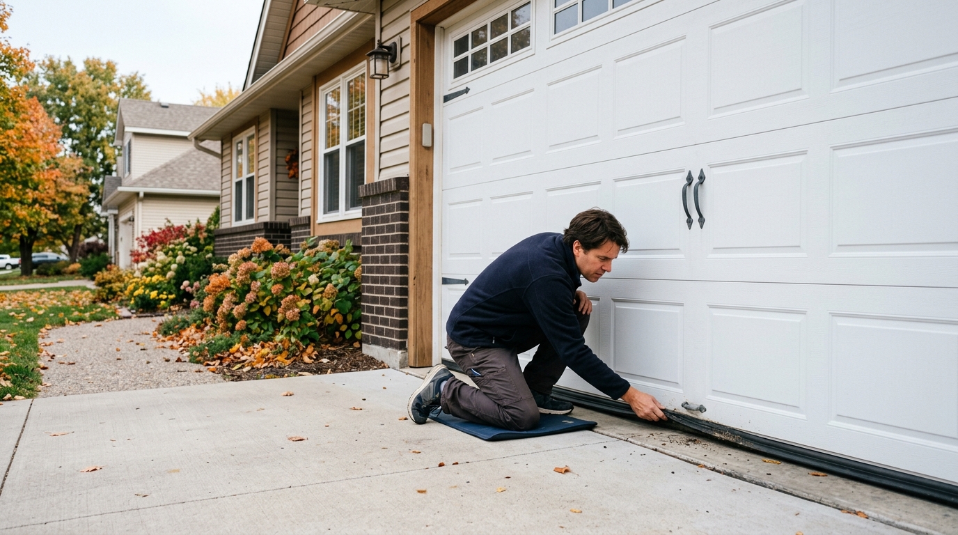 How to Seal Gaps Around a Garage Door Before Winter