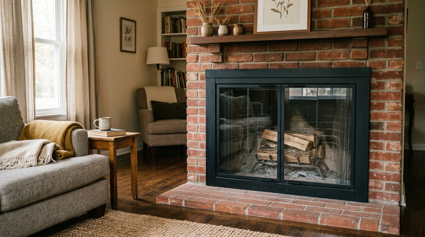 How to Clean Fireplace Glass Doors Before the First Fire
