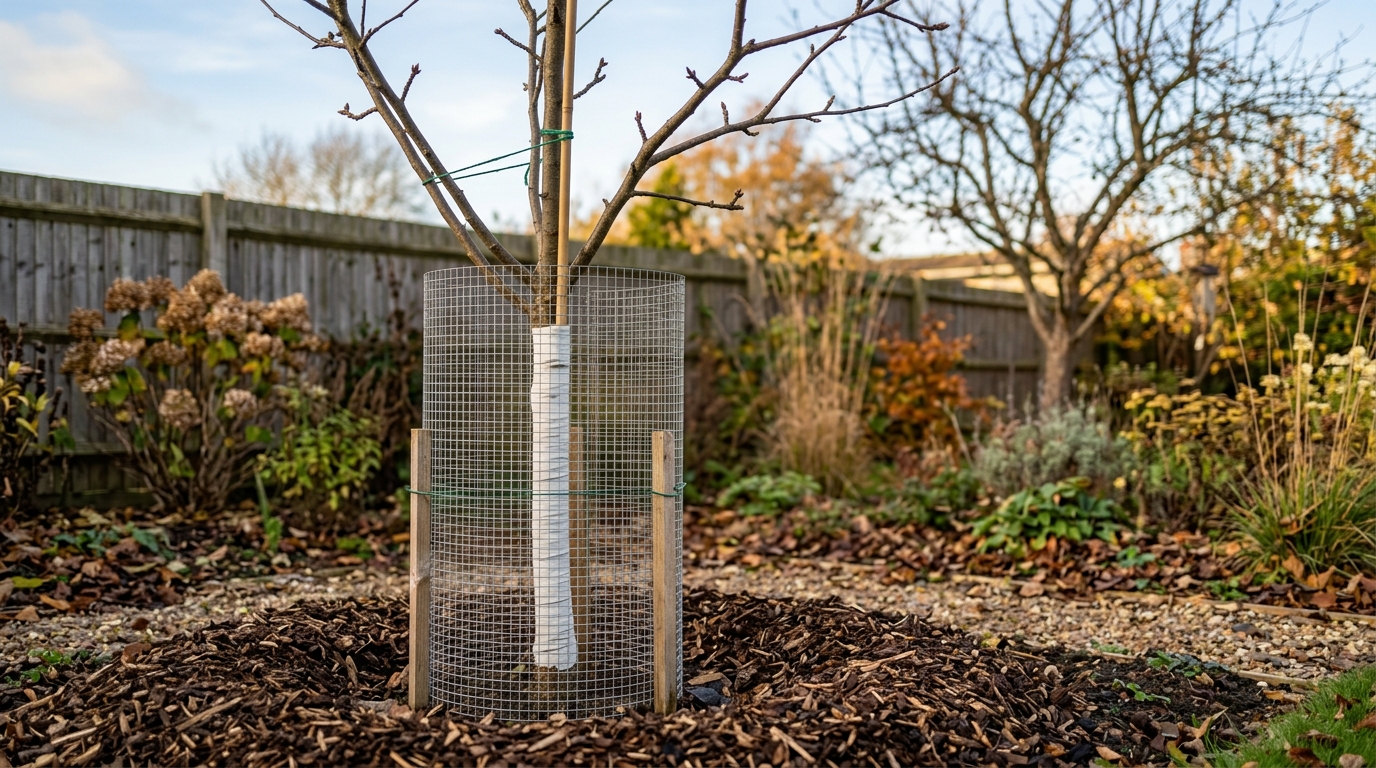 How to Protect Young Trees From Winter Sunscald and Rabbits