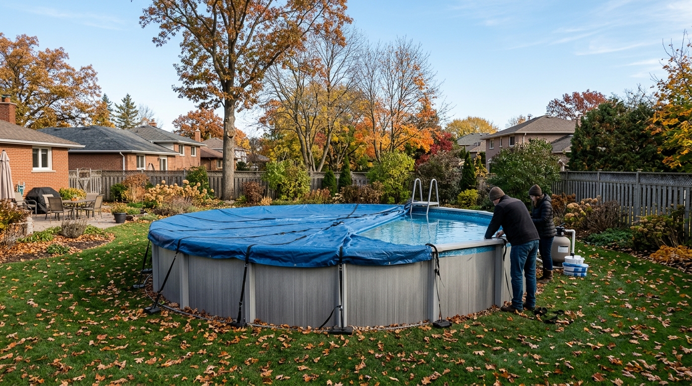How to Winterize an Above-Ground Pool Before Freezing Weather