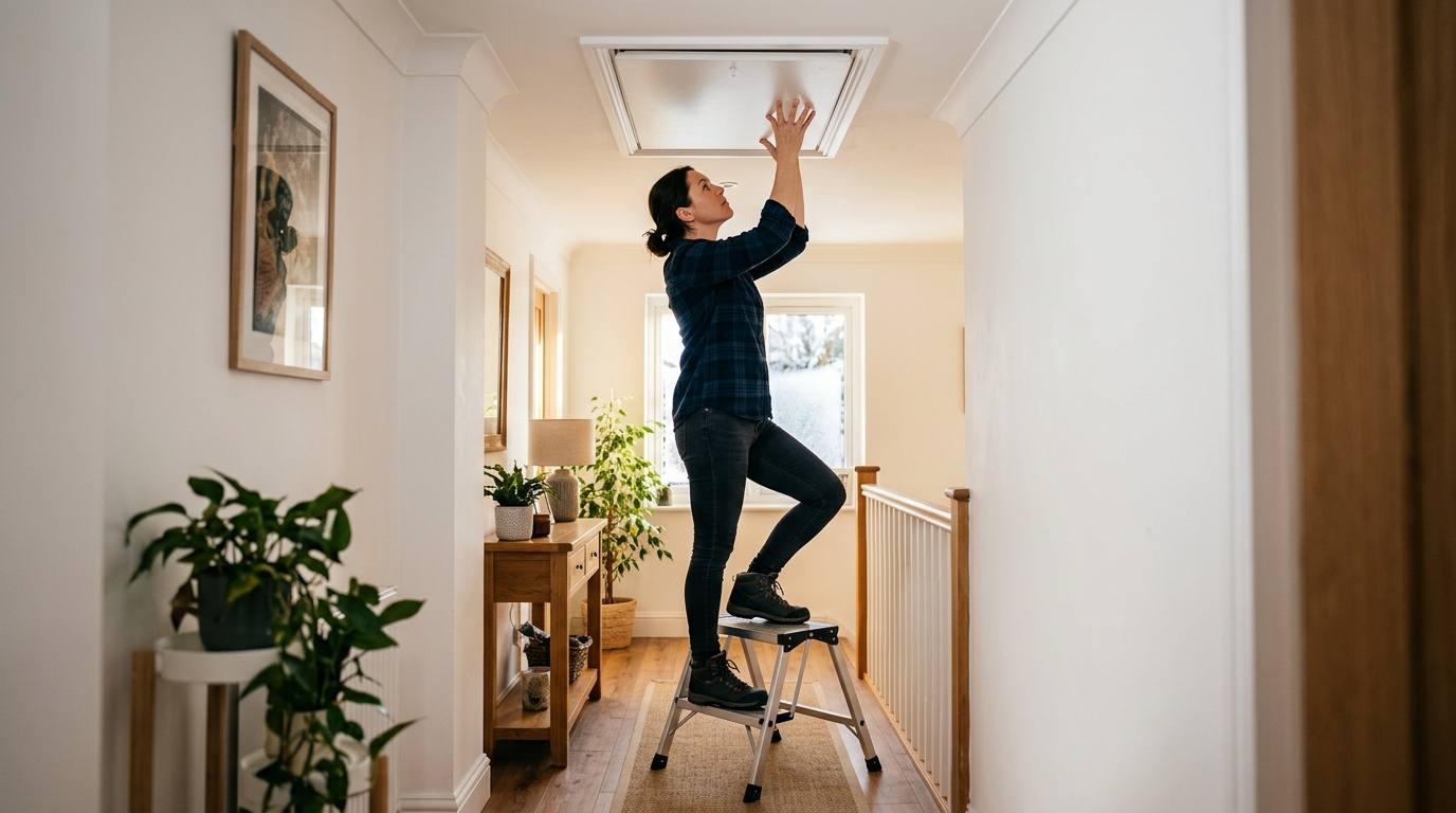 How to Seal an Attic Hatch to Stop Winter Heat Loss
