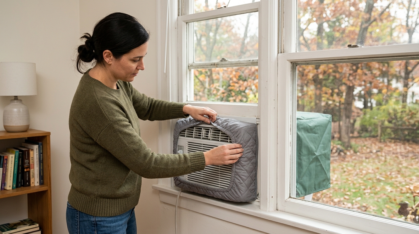 How to winterize a window air conditioner without trapping moisture