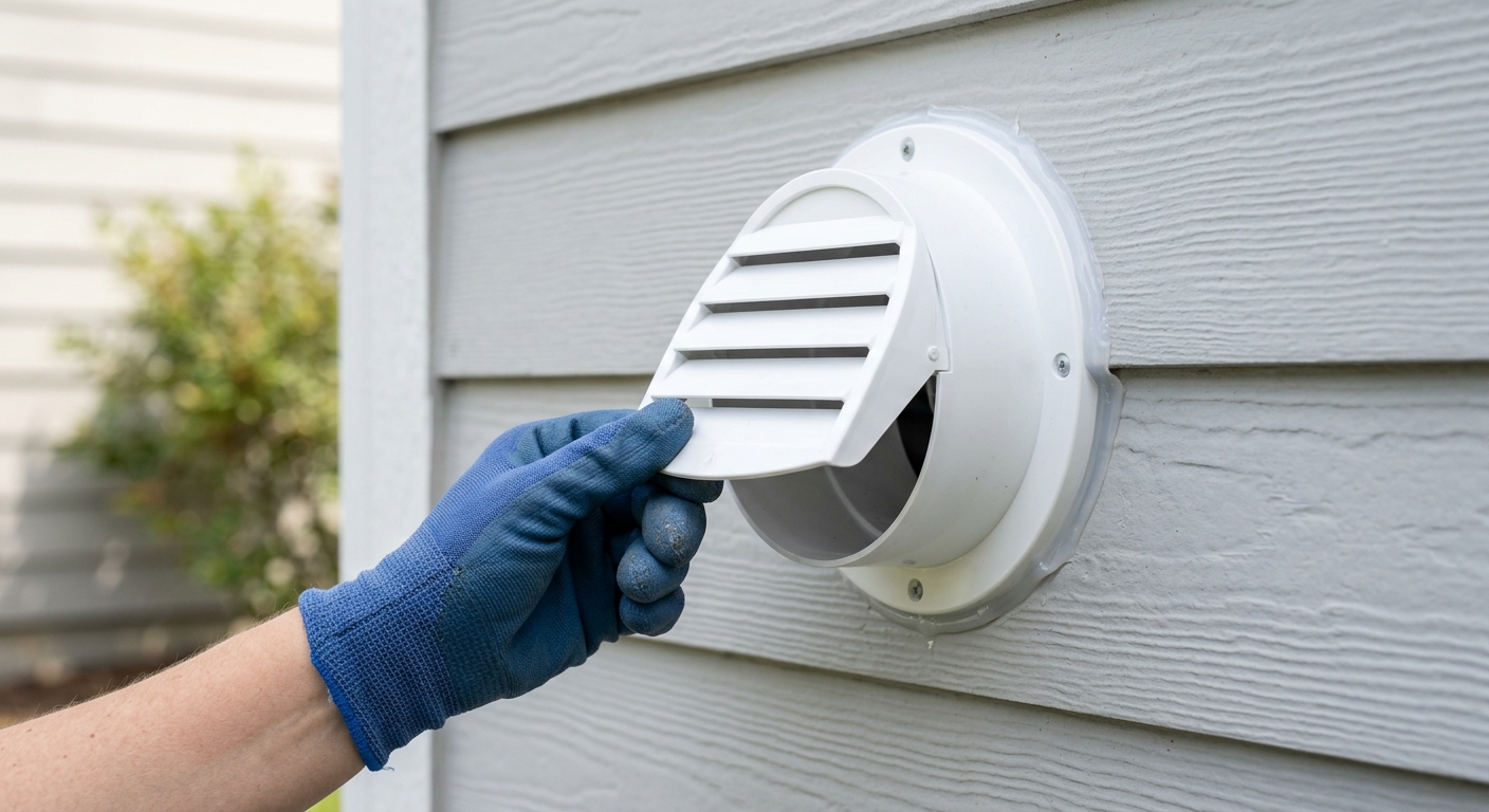 How to Seal a Dryer Vent Where It Exits an Exterior Wall